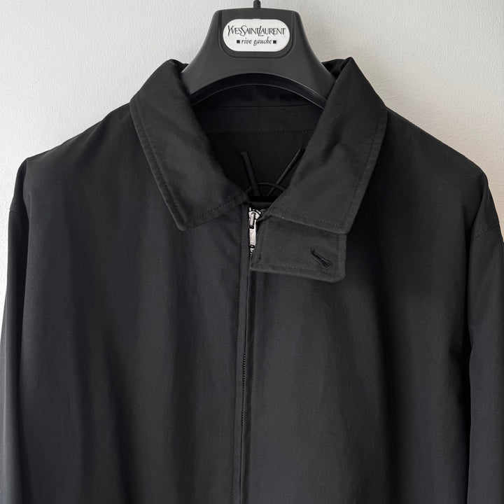 Yves Saint Laurent SS2010 Black Cotton Cropped Blouson Jacket