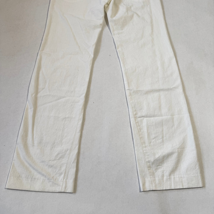 SS2005 Martin Margiela White Cotton Relaxed Straight Pants