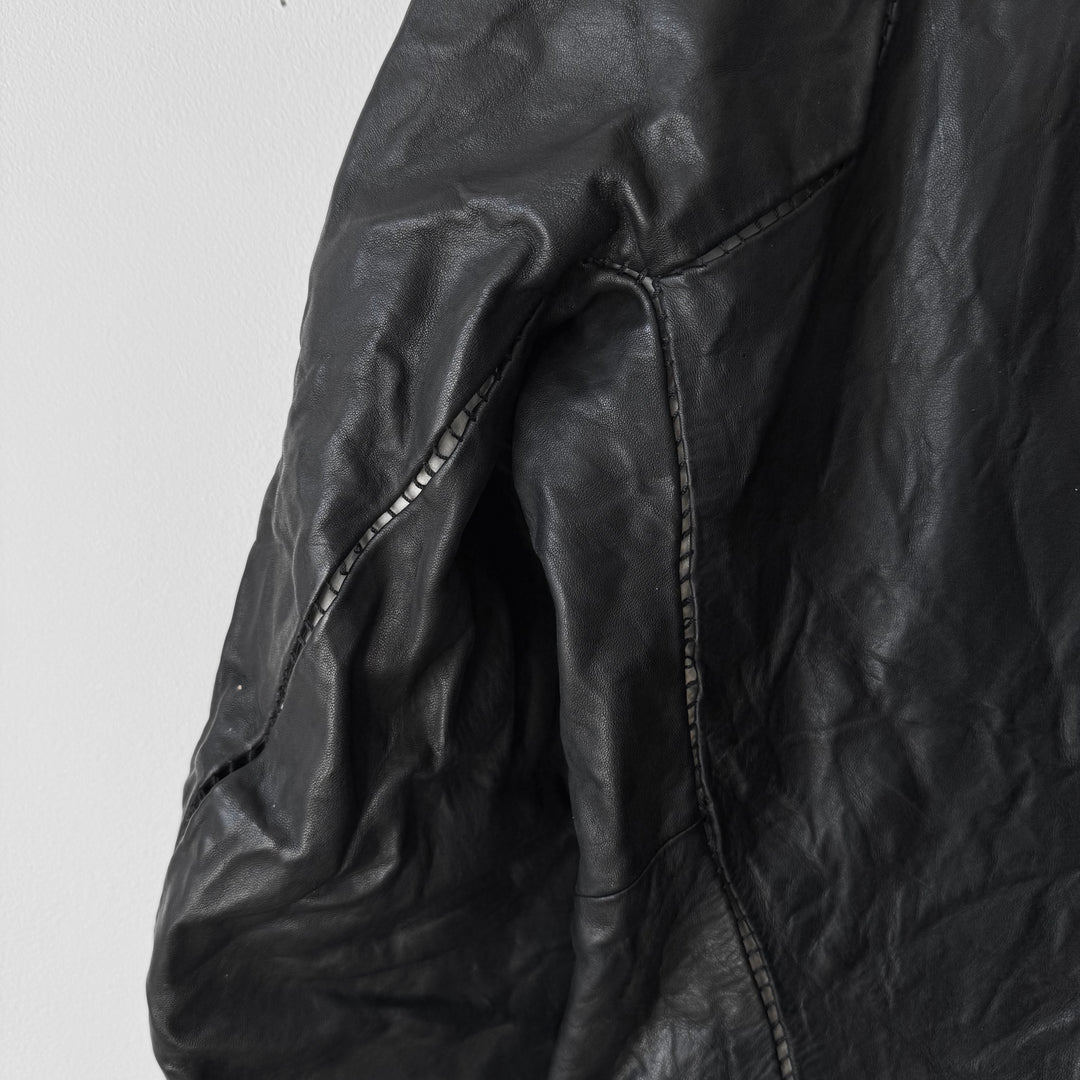 Boris Bidjan Saberi AW2014 Black Horse Leather J2-F251 Jacket