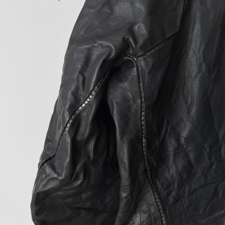 Boris Bidjan Saberi AW2014 Black Horse Leather J2-F251 Jacket