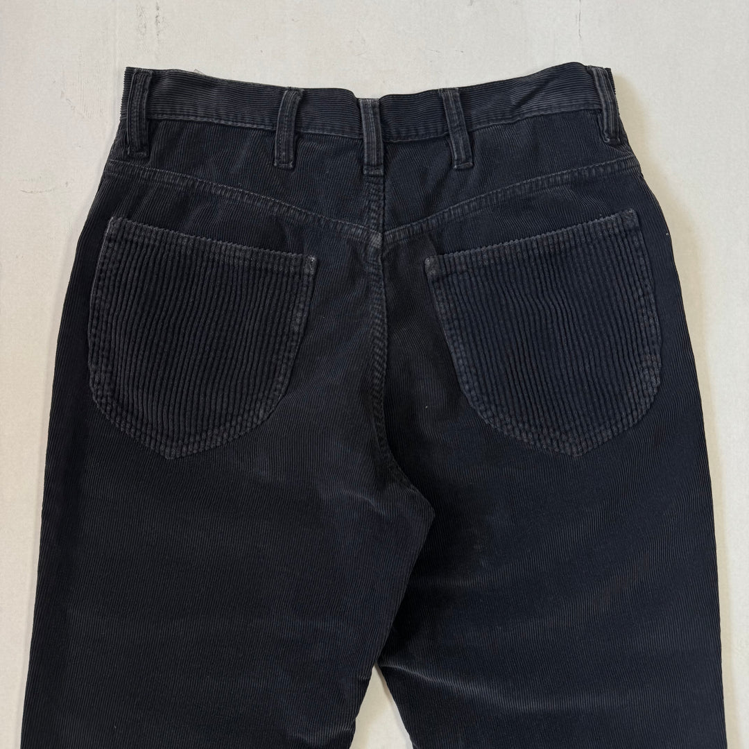 AW2005 Martin Margiela Navy Cotton Corduroy Relaxed Straight Pants