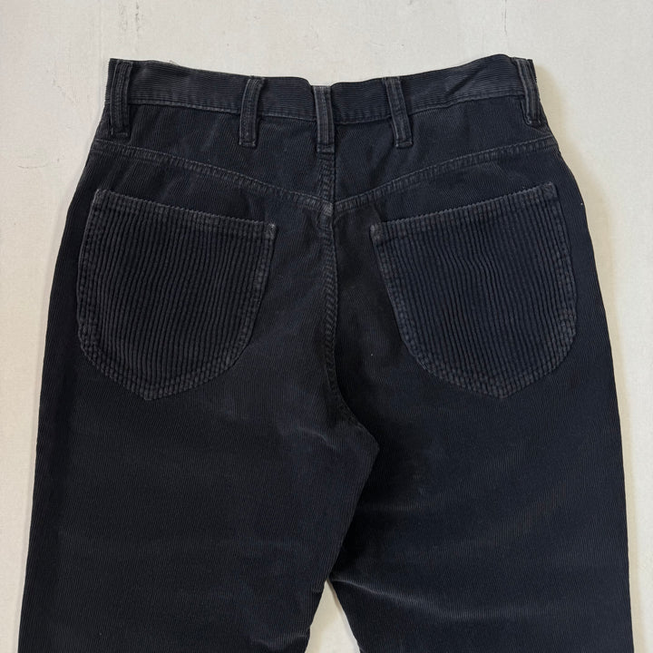 AW2005 Martin Margiela Navy Cotton Corduroy Relaxed Straight Pants