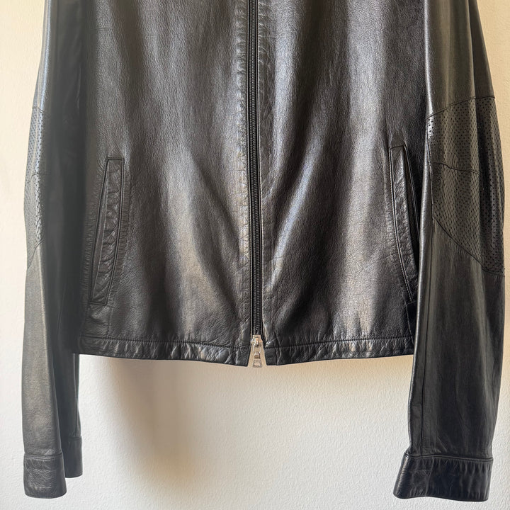 Prada SS2000 Cropped Nappa Leather Blouson Jacket