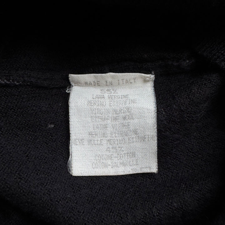 SS2001 Martin Margiela Black Wool/Cotton Knitted Vest