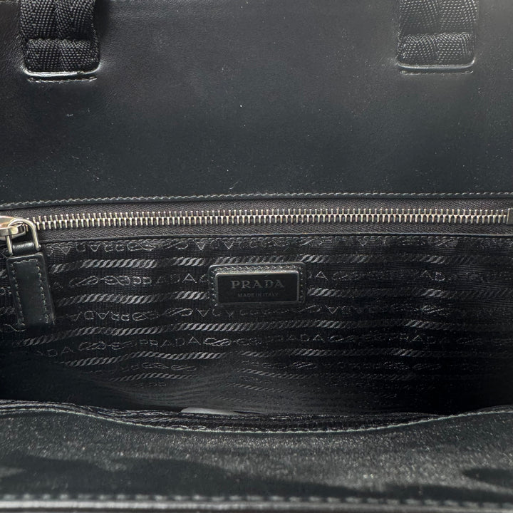 Prada FW2023 Silver Leather Tote Bag