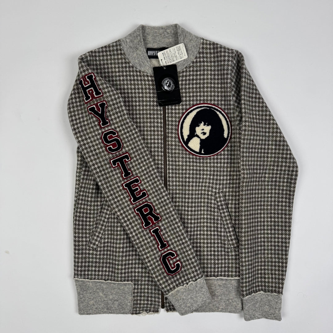 Hysteric Glamour Checkered Bomber Sweatshirt