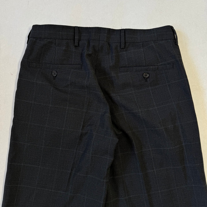Miu Miu 2022 Checkered Prince Of Wales Pleated Fine Wool Pants