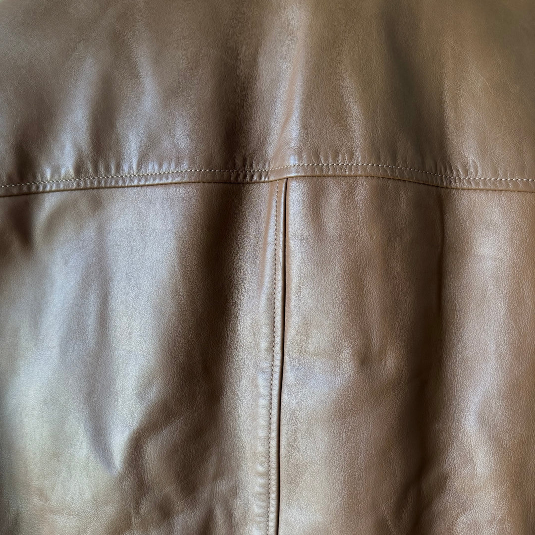 Hermes Cropped Calf Leather Blouson Jacket