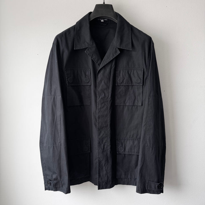 Helmut Lang SS1998 Black Cotton Safari Field Multipocket Jacket