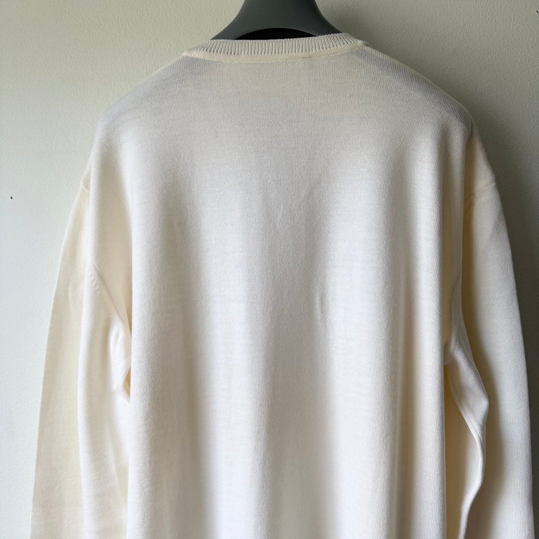 Prada 1990's Fine Wool V-Neck Knit Pullover