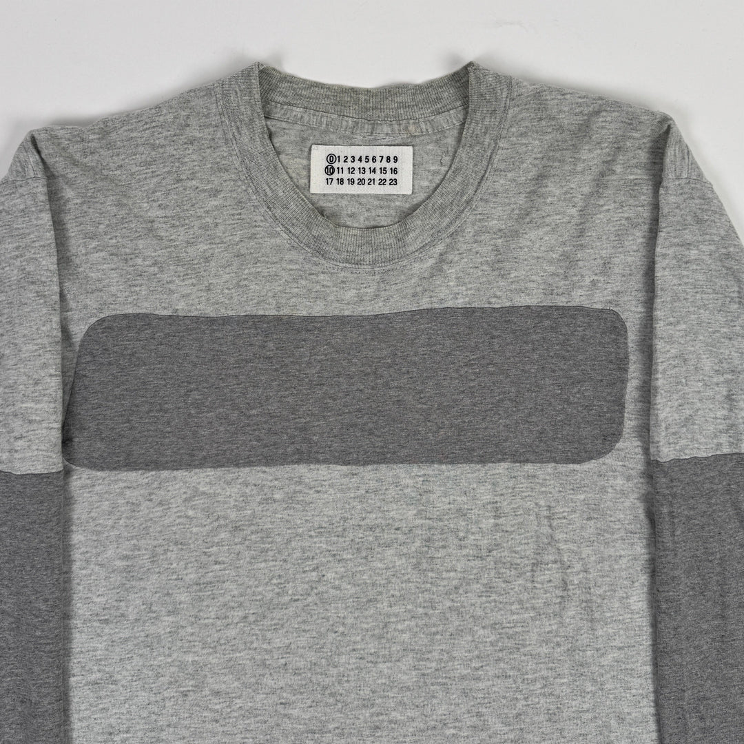 AW1999 Martin Margiela Artisanal Reconstructed Gray Long Sleeve T-Shirt