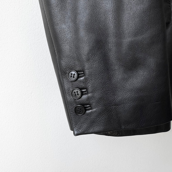 Gucci By Tom Ford SS1998 Black Lamb Leather Blazer Jacket
