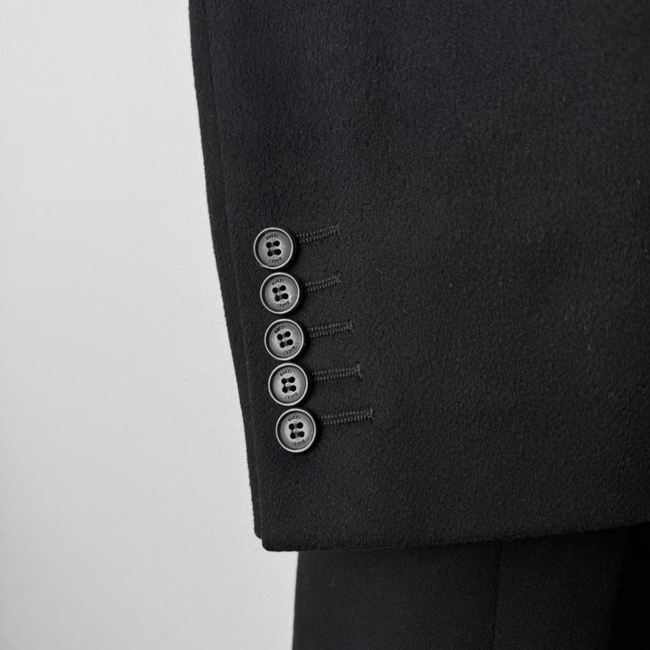 Gucci By Tom Ford FW1999 Black Wool/Cashmere Stand Collar Coat