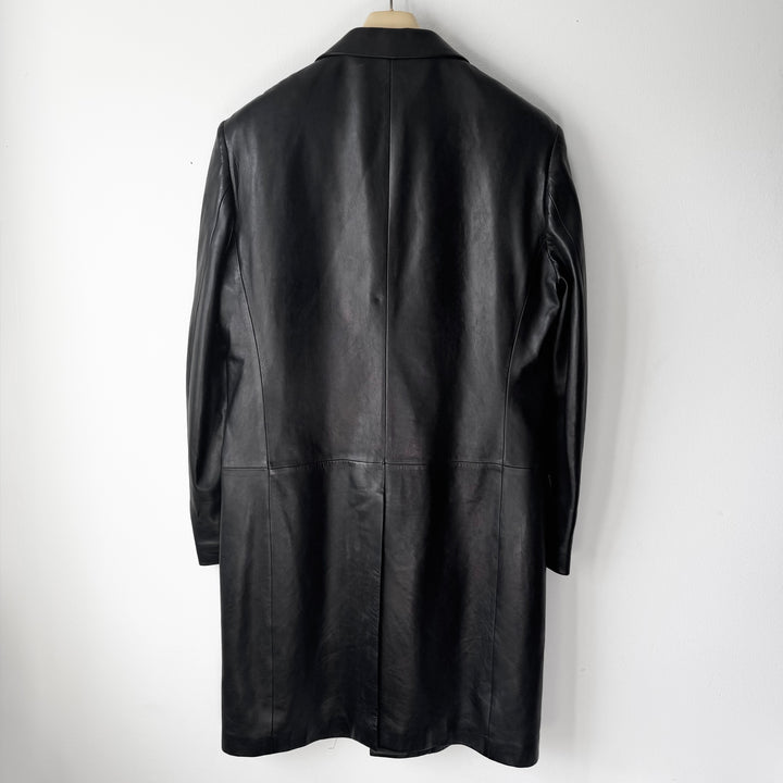 Gucci By Tom Ford 2000’s Black Lamb Leather Coat