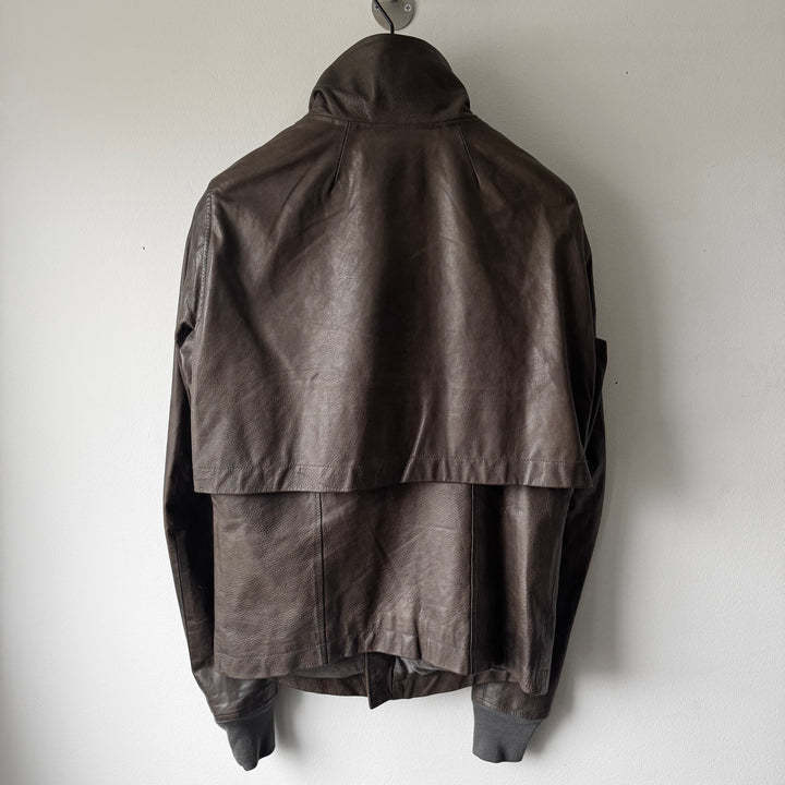Rick Owens FW2009 Dust Bauhaus Pebbled Calf Leather Jacket
