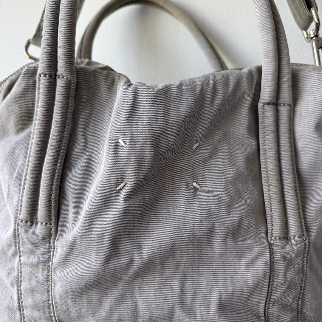 Martin Margiela 2010 Gray Cotton Canvas Crossbody Sailor Bag