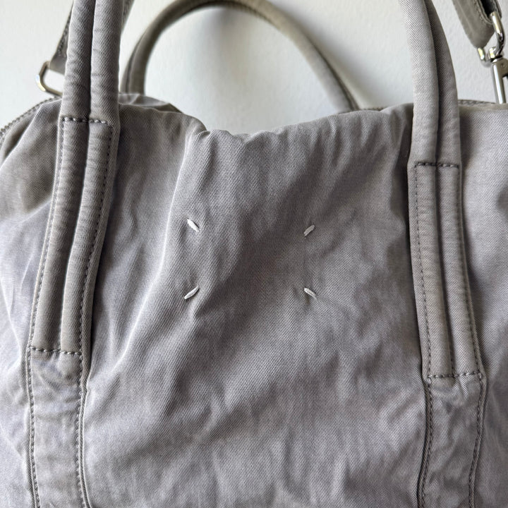 Martin Margiela 2010 Gray Cotton Canvas Crossbody Sailor Bag