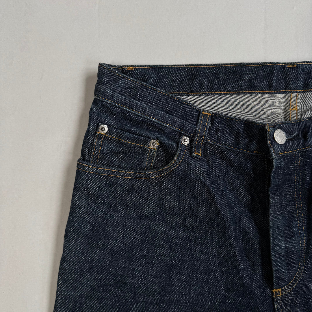 Helmut Lang 1999 Relaxed Cut Vintage Stained Denim