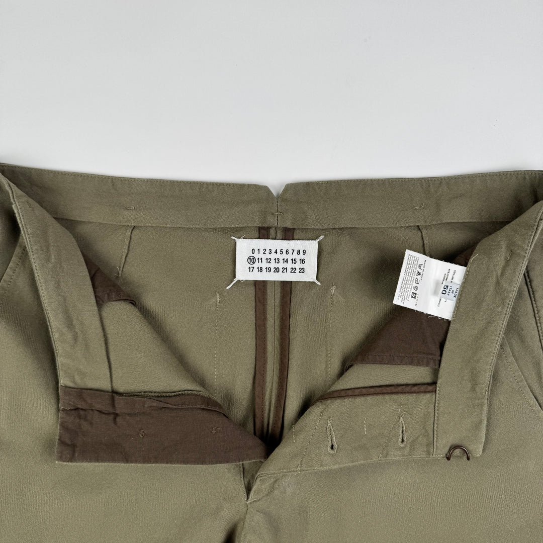 AW2007 Martin Margiela Army Green Wool/Cotton McQueen Pants