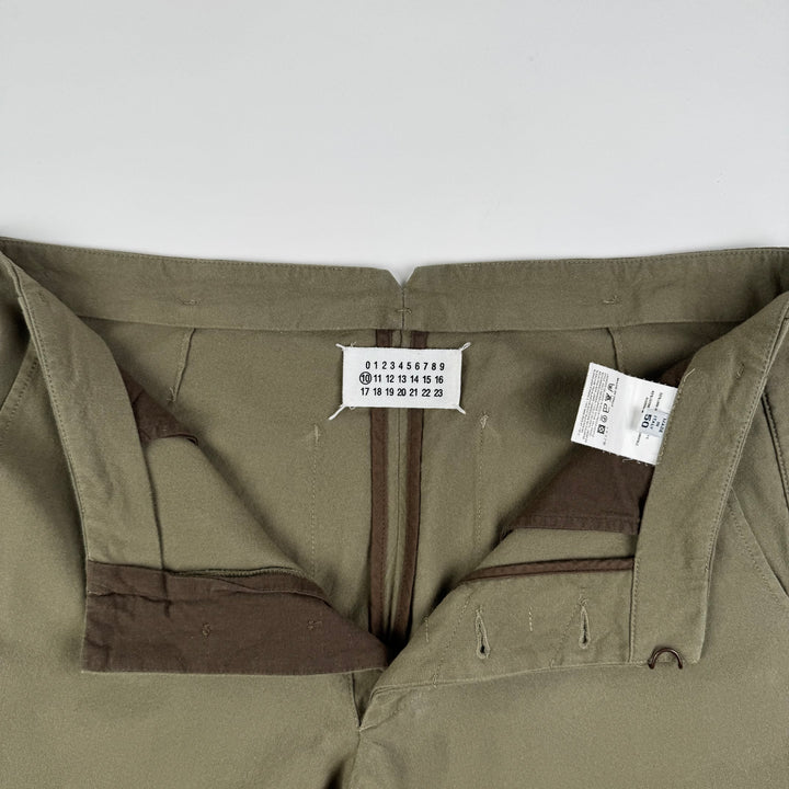 AW2007 Martin Margiela Army Green Wool/Cotton McQueen Pants