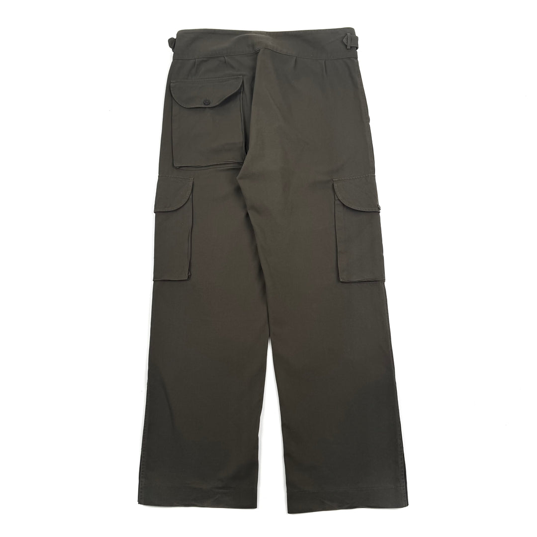 Gucci By Tom Ford SS2003 Olive Green Relaxed Military Cargo Pants