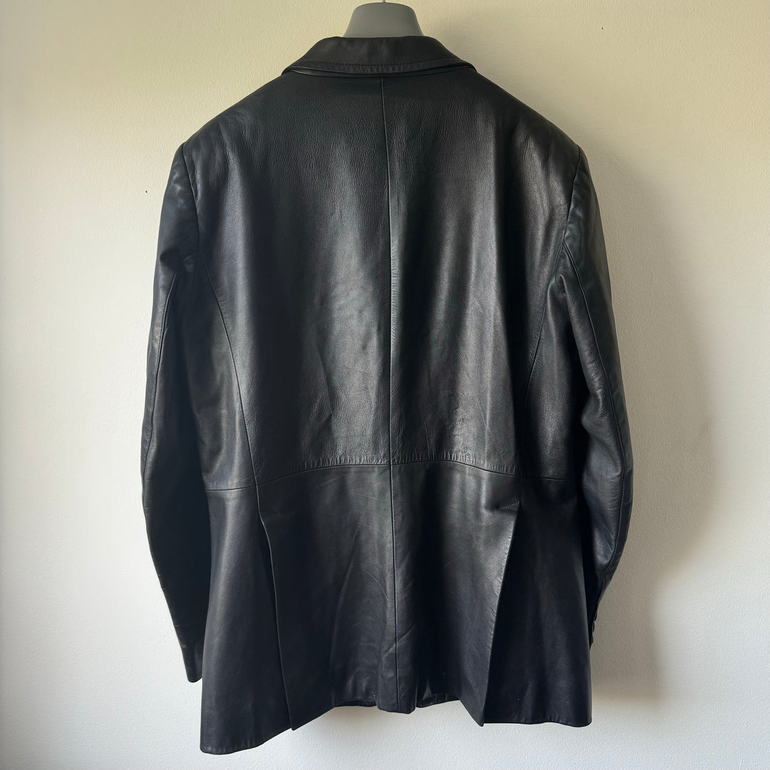 Prada 90's Mainline Lamb Leather Blazer Jacket