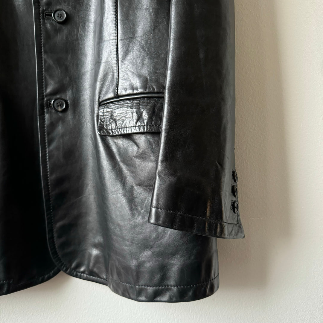Prada FW1998 Mainline Leather Blazer Jacket