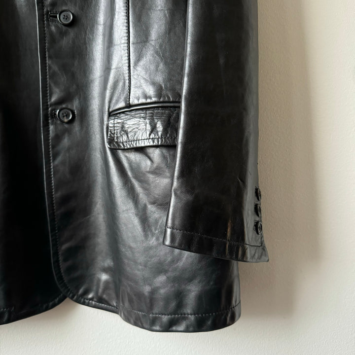 Prada FW1998 Mainline Leather Blazer Jacket