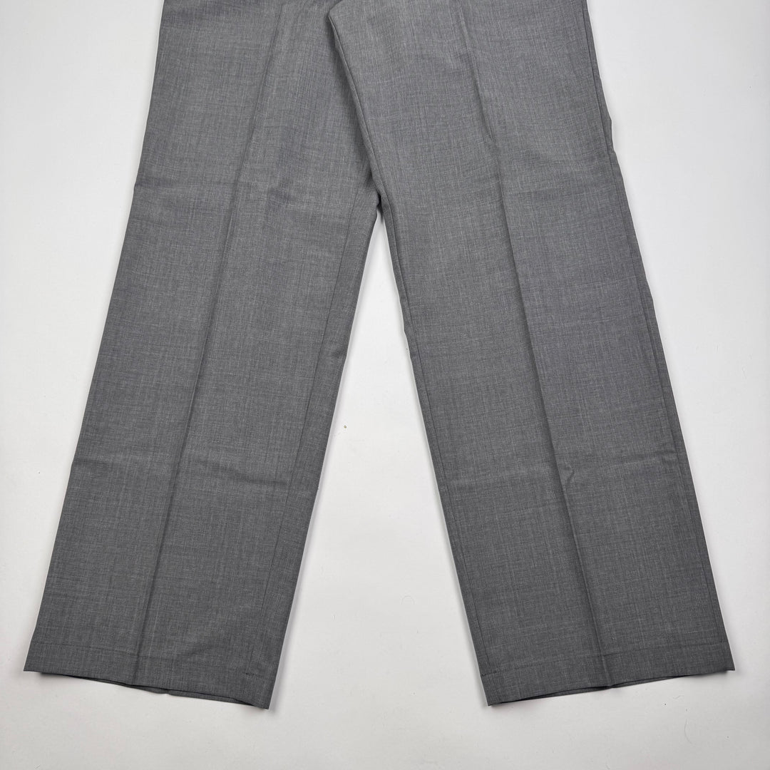 Prada SS2024 Main-Line Light Gray Wide Fine Wool Pants