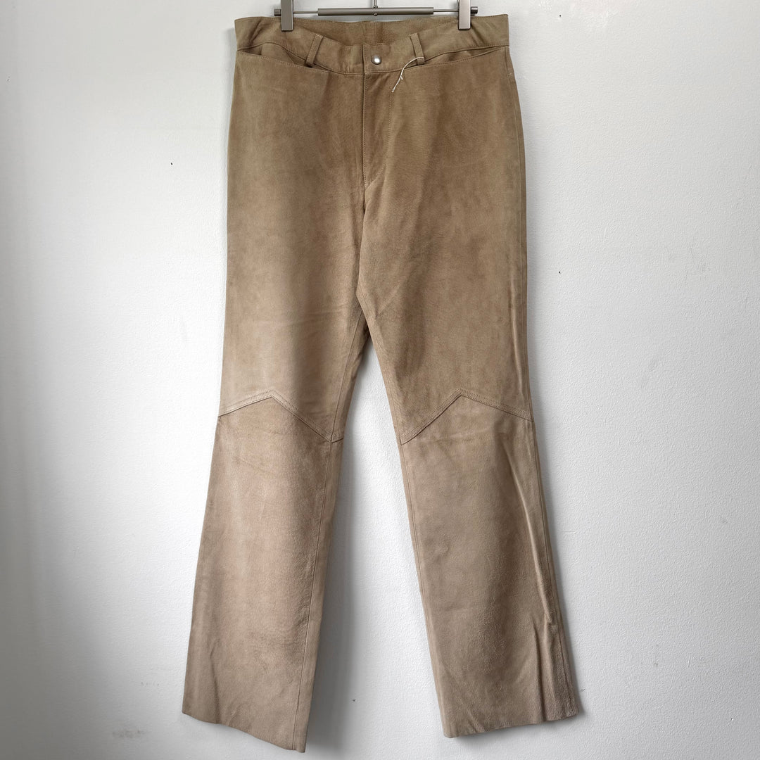 SS2001 Martin Margiela Relaxed Pig Suede Leather Pants