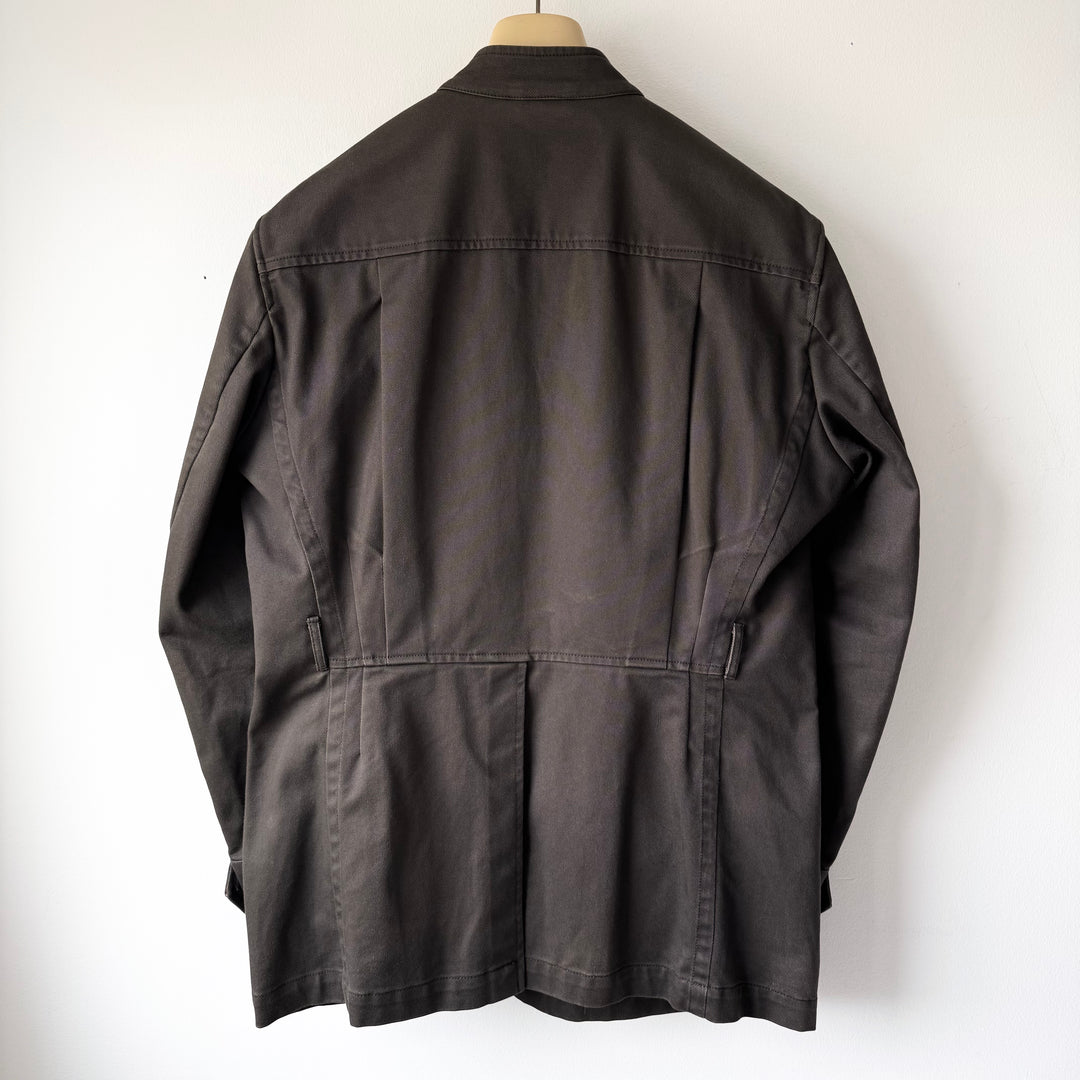 Gucci By Tom Ford SS2003 Brown Cotton Mandarin Collar Safari Jacket