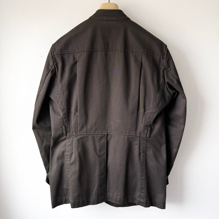 Gucci By Tom Ford SS2003 Brown Cotton Mandarin Collar Safari Jacket