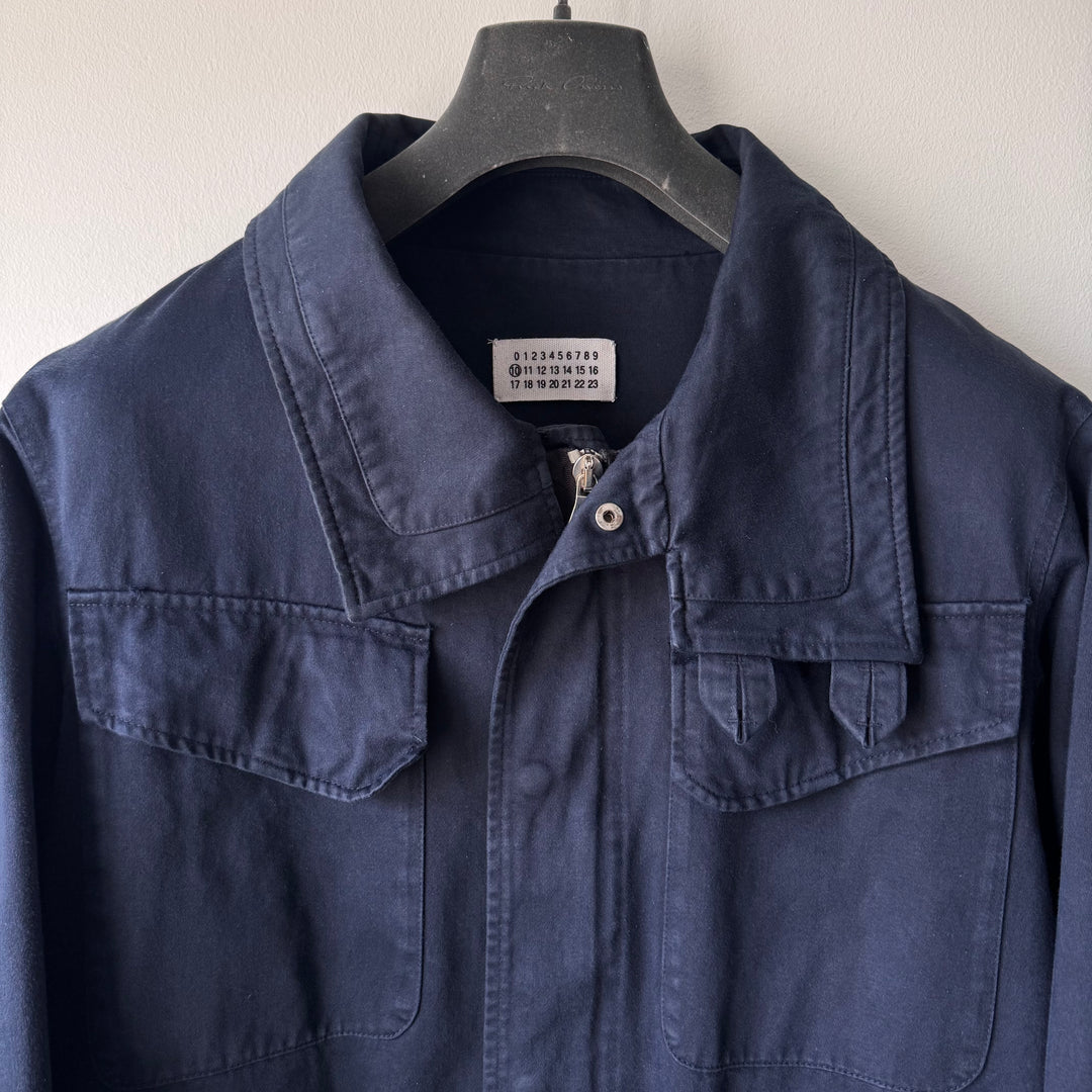 AW2003 Martin Margiela Navy Cotton Dutch Army Field Jacket