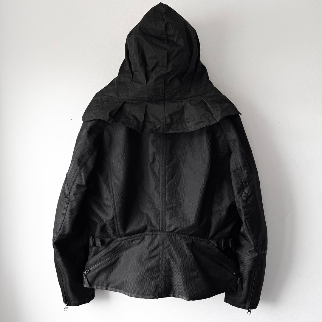 Issey Miyake AW2000 Black Ballistic Nylon X-Ray Cargo Bomber Jacket