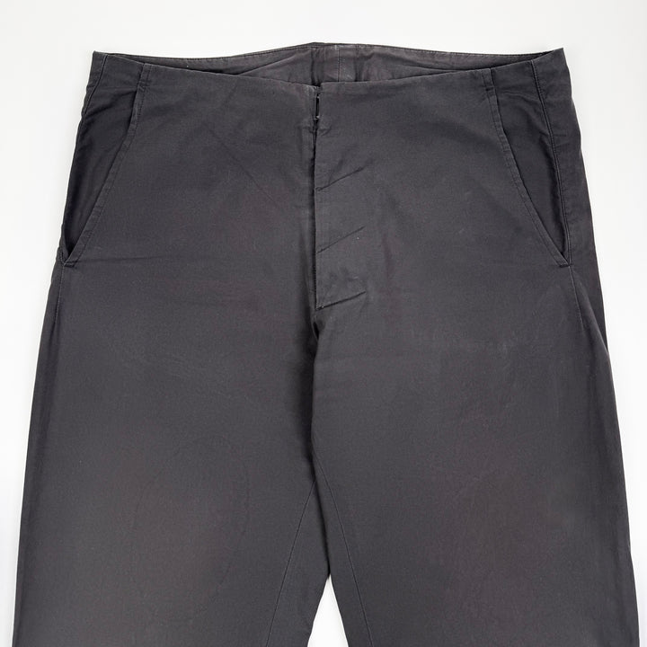 SS2009 Martin Margiela Gray McQueen Cotton Relaxed Pants