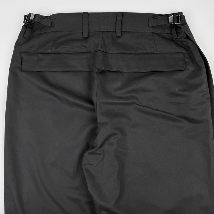 Gucci By Tom Ford SS1998 Dark Gray Cotton Side Zip Oversized Pants
