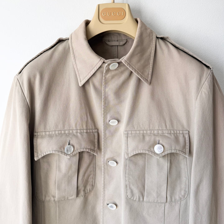 Gucci By Tom Ford SS2003 Beige Cotton Safari Jacket