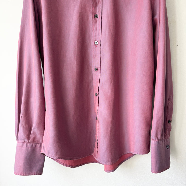 Gucci By Tom Ford SS1998 Iridescent Purple/Red Cotton Button-Up Shirt