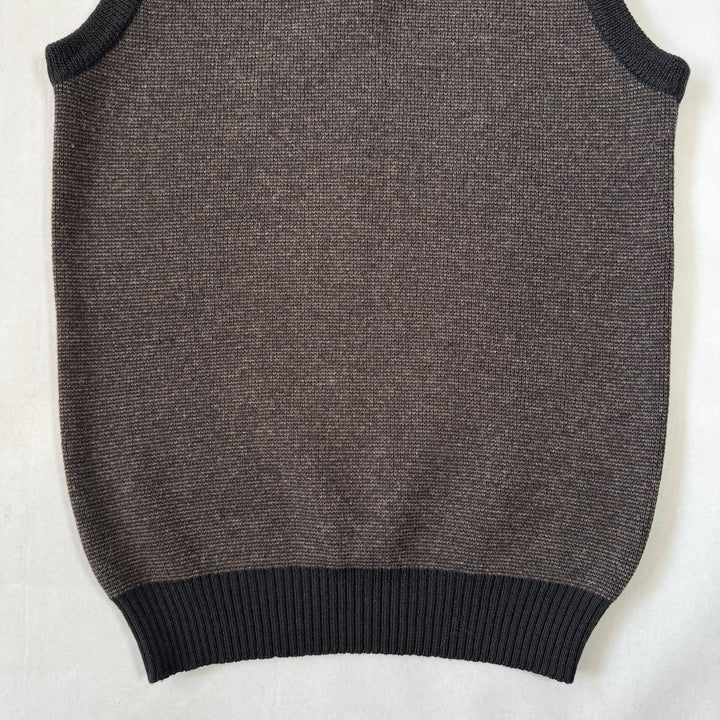 AW2000 Martin Margiela Brown Knitted Wool Vest
