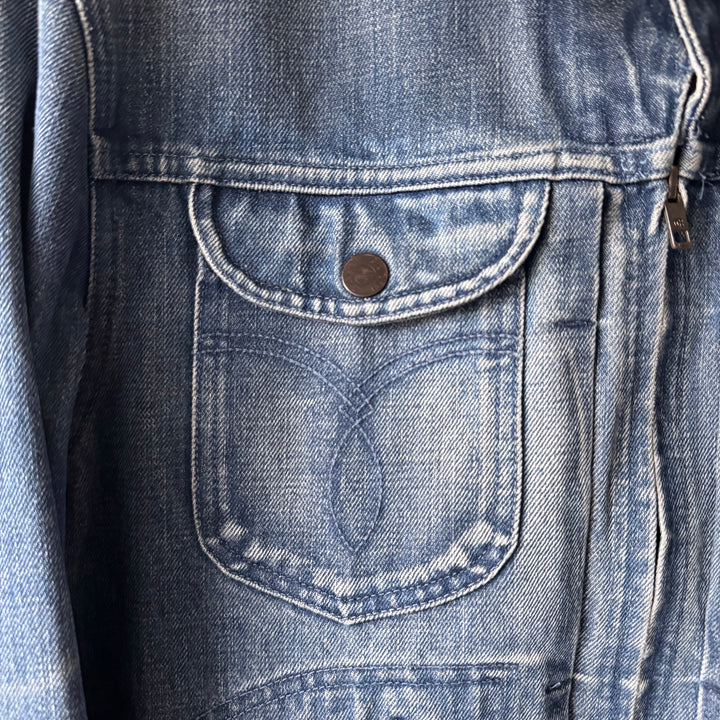 Gucci By Tom Ford SS2004 Cropped Washed Denim Western Moto Jacket