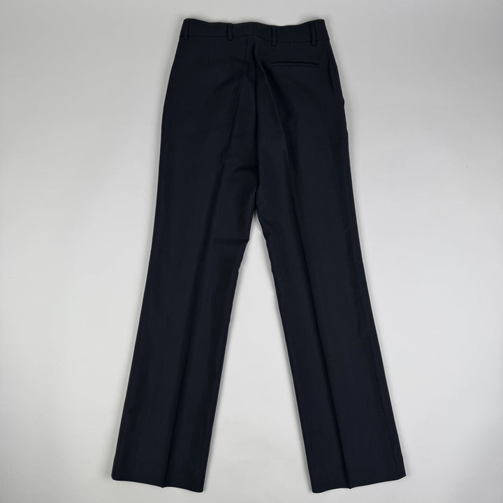 SS1999 Martin Margiela Gray/Dark Green Wool/Mohair Wide Leg Suit Pants