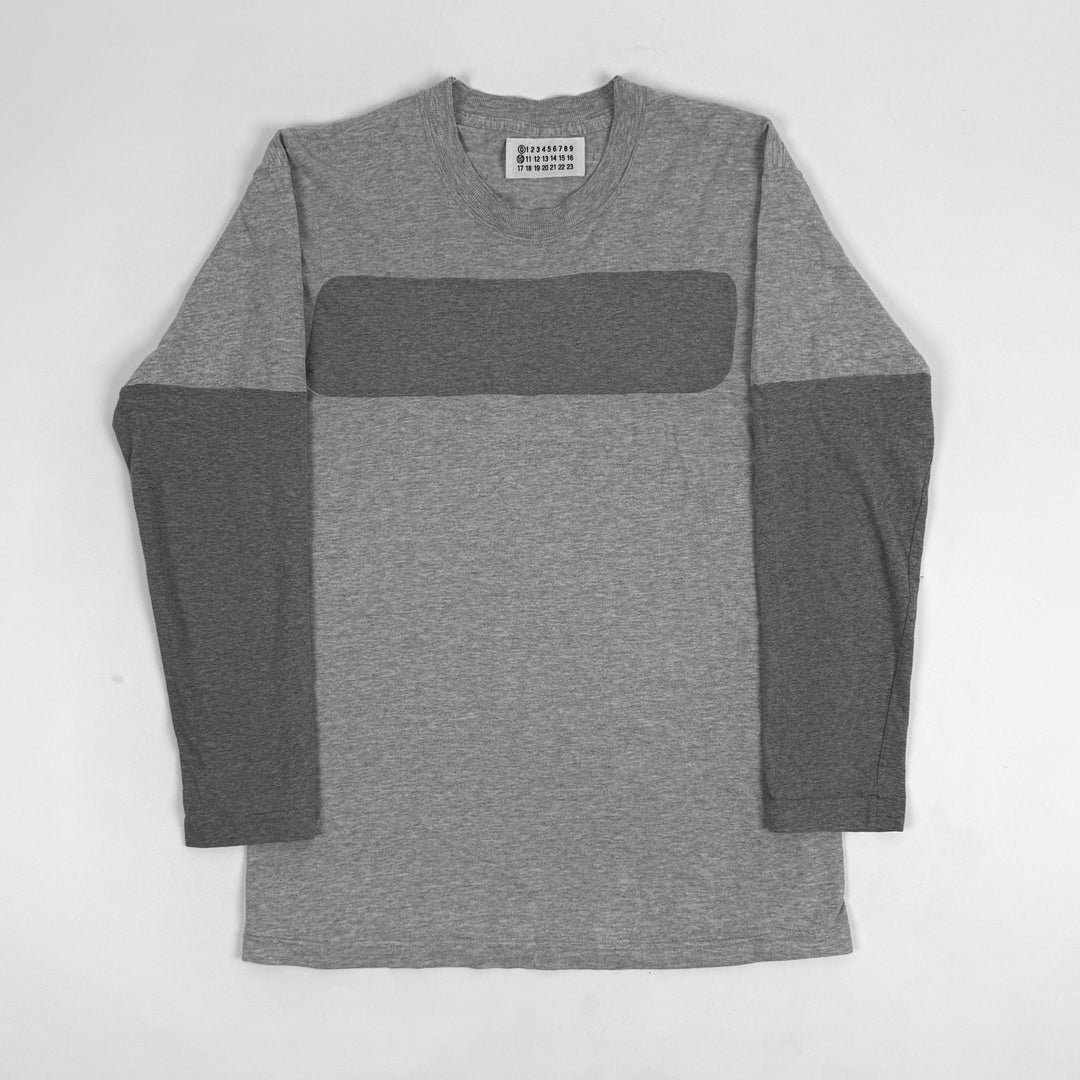 AW1999 Martin Margiela Artisanal Reconstructed Gray Long Sleeve T-Shirt
