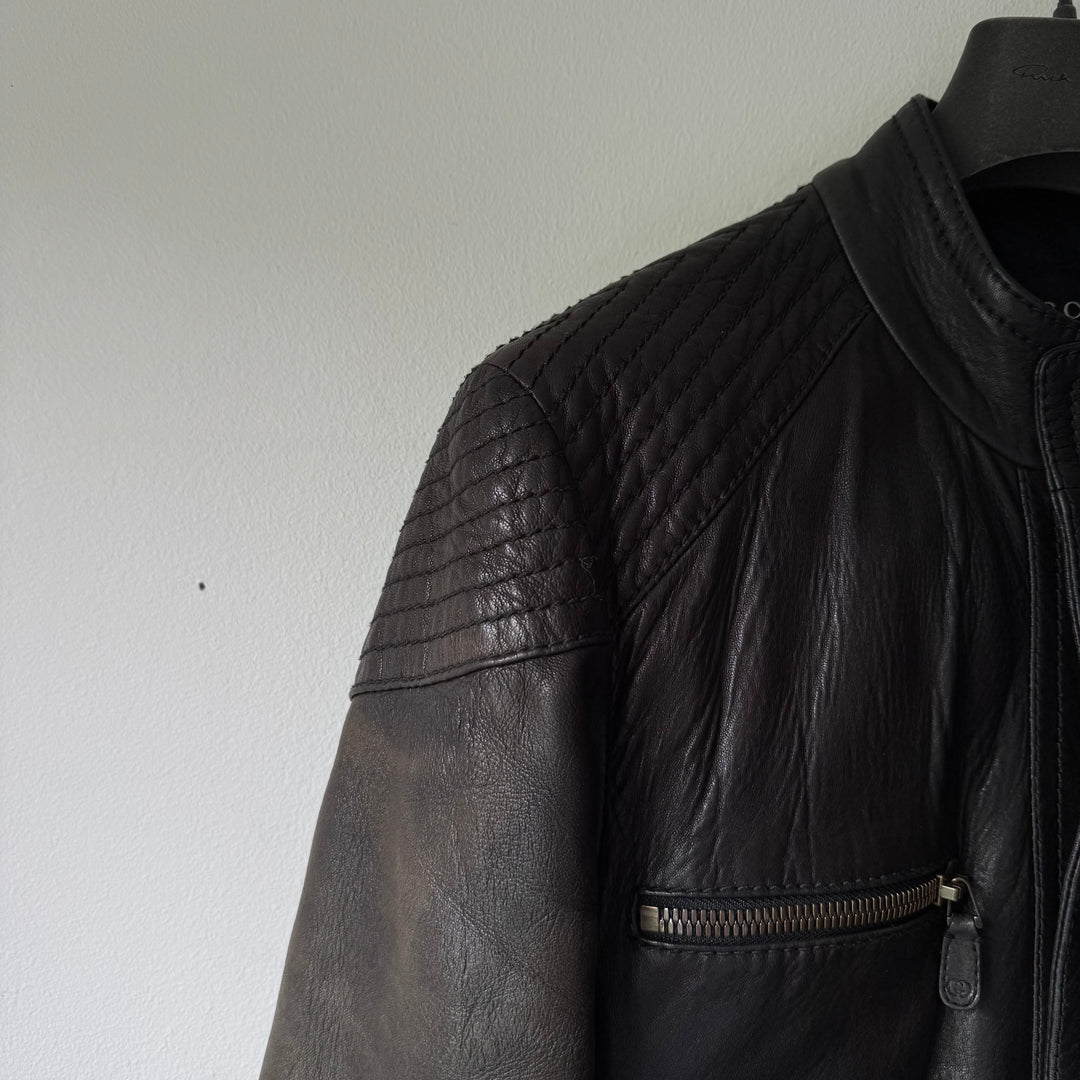 Gucci 2000's Moto Biker Nappa Leather Jacket