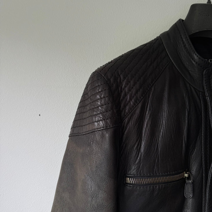 Gucci 2000's Moto Biker Nappa Leather Jacket