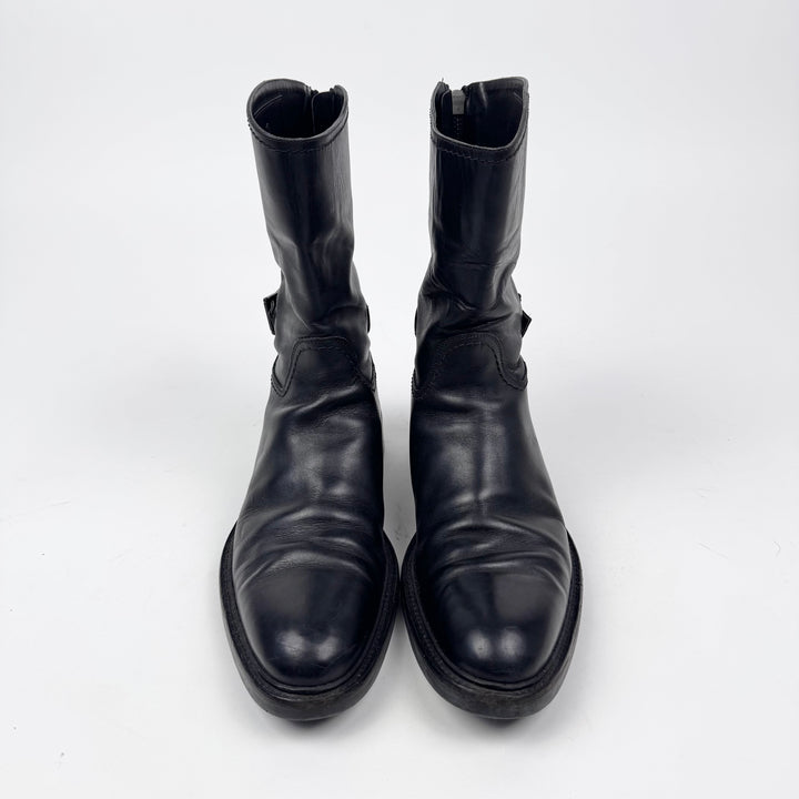 Gucci By Tom Ford 1990’s Black Leather Rider/Biker Boots