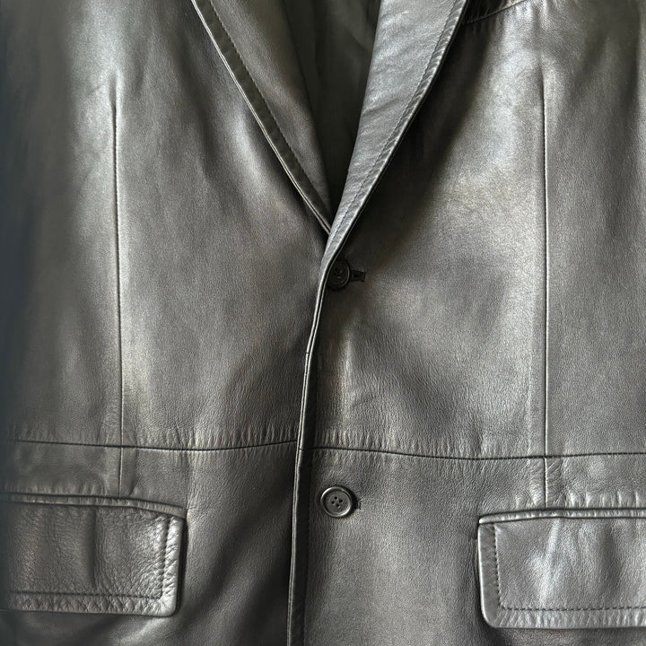 Prada 90's Mainline Lamb Leather Blazer Jacket