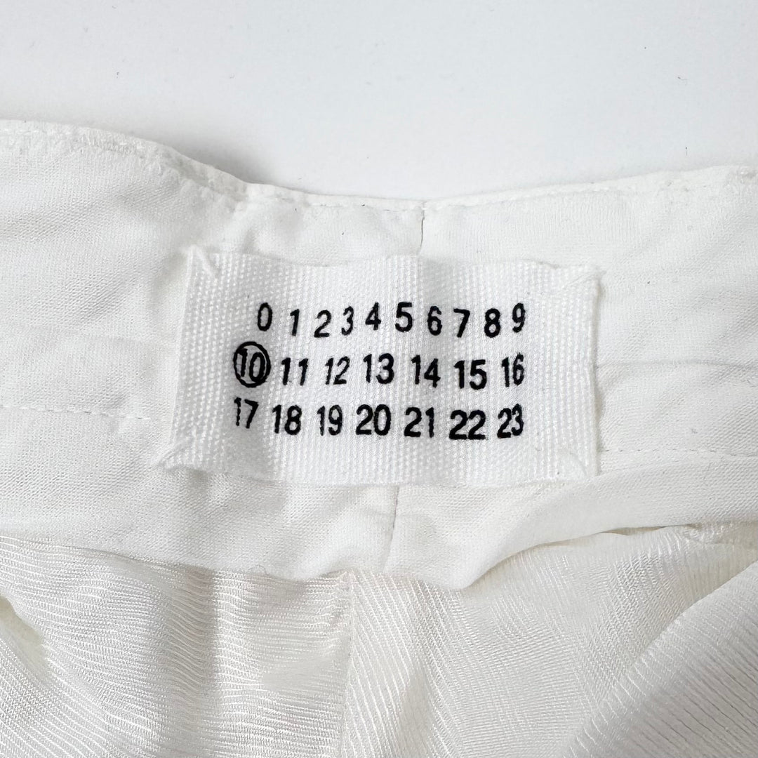 SS2005 Martin Margiela White Cotton Relaxed Straight Pants