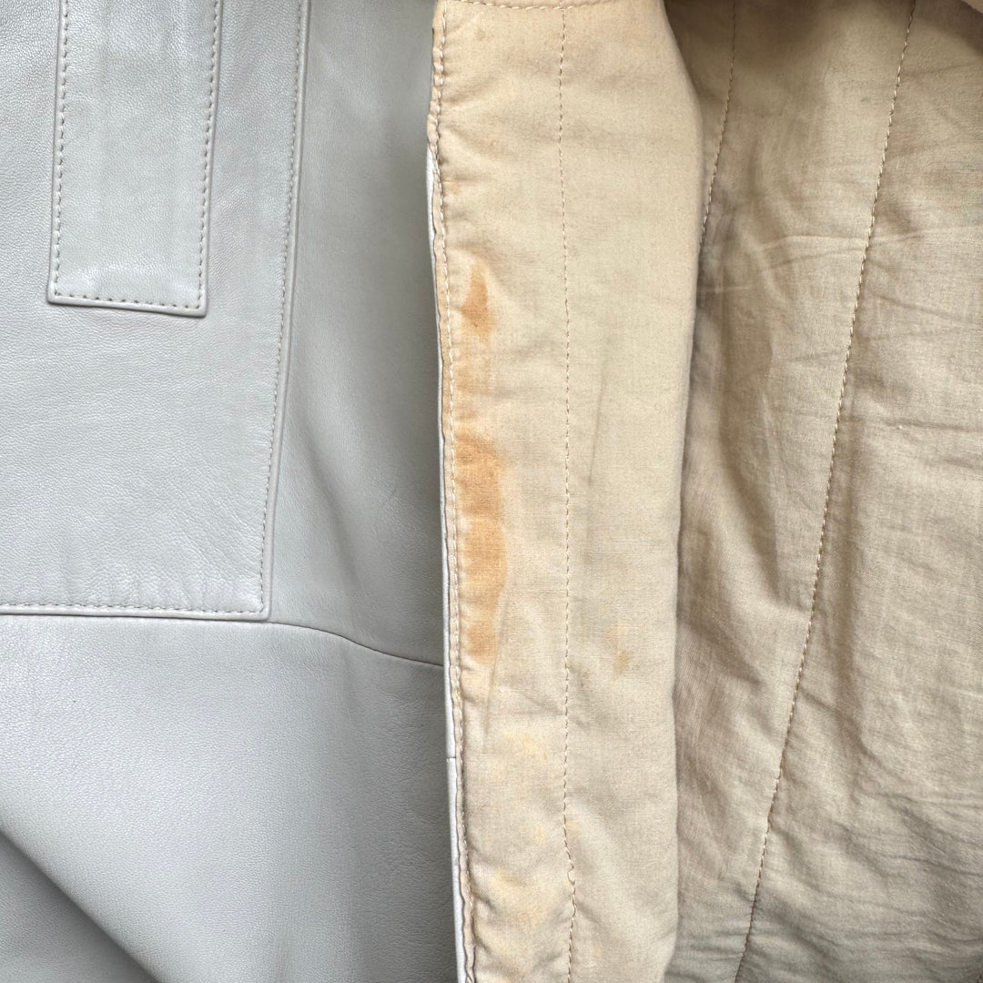 Helmut Lang SS1998 White Leather Bulletproof Tactical Vest