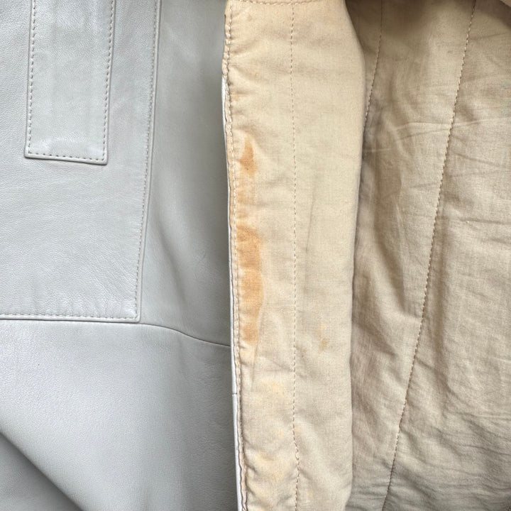 Helmut Lang SS1998 White Leather Bulletproof Tactical Vest