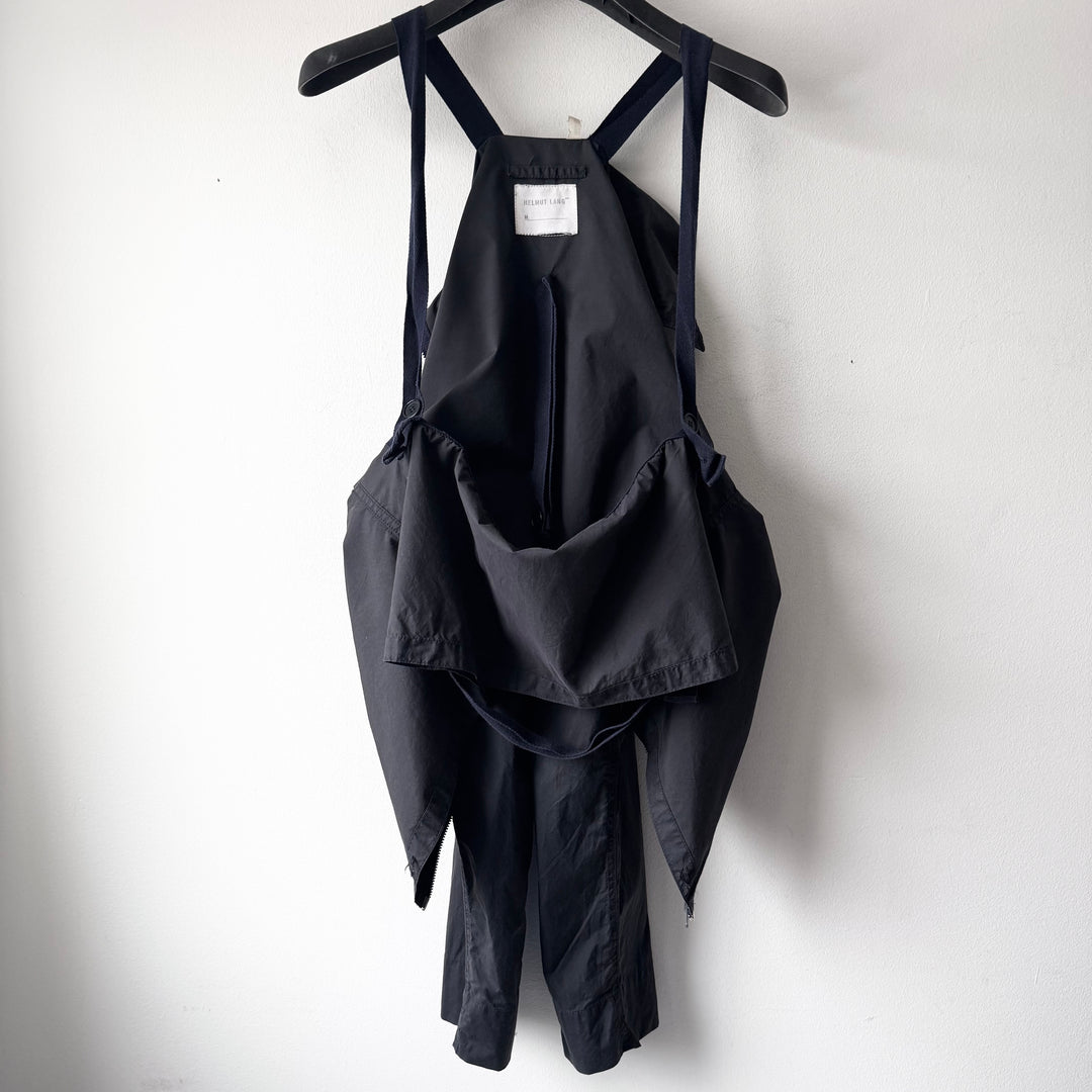 Helmut Lang 1999 Dark Navy 1 Pocket Parachute Zip Blouson Jacket